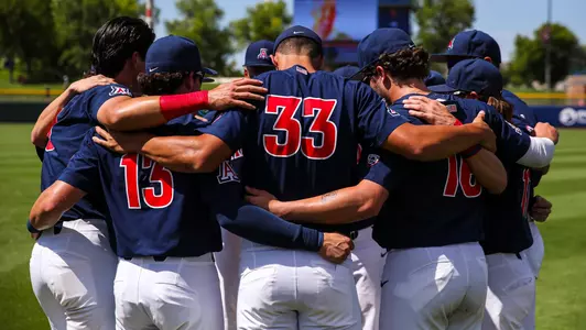 Tyler Casagrande, Noah Turley, Kyle Casper — SCOTTSDALE, ARIZ. -- Baseball vs. Arizona State in the 2022 Pac-12 Baseball Tournament at Scottsdale Stadium.May 27, 2022. Photo by Mike Christy / Arizona Athletics