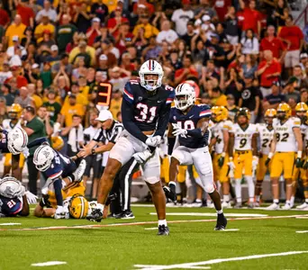 defensive lineman Hunter Echols (31) ' TUCSON, ARIZ. -- Football vs. North Dakota State University at Arizona Stadium.Sept. 17, 2022.Photo by Isaiah Willhoite / Arizona Athletics