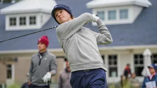 Filip Jakubcik tee shot during the first round of the Folds of Honor Collegiate.