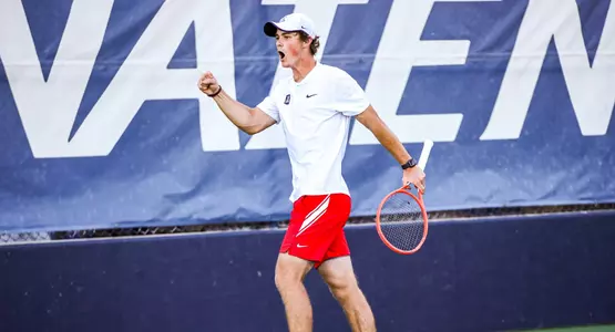 Colton Smith — TUCSON, ARIZ. -- Men’s tennis vs. No. 5 Texas Jan. 21, 2022. Photo by Mike Christy / Arizona Athletics