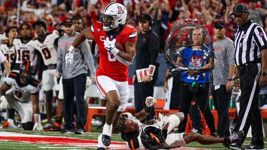 running back Michael Wiley (6) -TUCSON, ARIZ. -- Football vs Oregon State at Arizona Stadium.
Oct. 28, 2023.
Photo by Marison Bilagody / Arizona Athletics