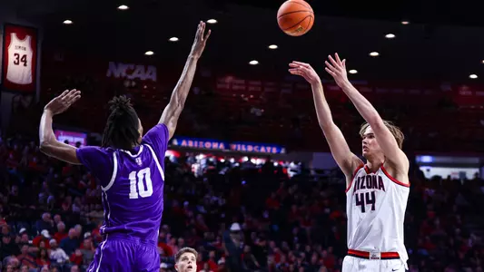 Dylan Anderson (44) -TUCSON, ARIZ. -- Men’s Basketball vs New Mexico Highlands at McKale Center.
Oct. 30, 2023.
Photo by Marison Bilagody / Arizona Athletics