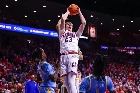 Paulius Murauskas (23) - TUCSON, ARIZ. —Men’s Basketball vs. Southern at McKale Stadium Nov. 13, 2023.
Photo by Madison Farwell / Arizona Athletics