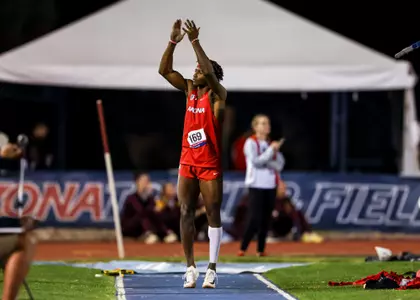 Sir Jonathan Sims - TUCSON, ARIZ. -- Track and Field competes in the Jim Click Shootout at Roy P. Drachman Stadium.
April 8, 2023.
Photo by Madison Farwell / Arizona Athletics