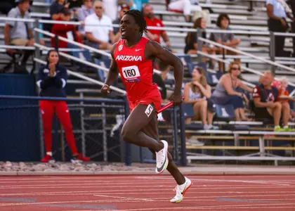 James Onanubosi - TUCSON, ARIZ. — Track and Field Jim Click Shootout April 8, 2023.
Photo by Madison Farwell / Arizona Athletics