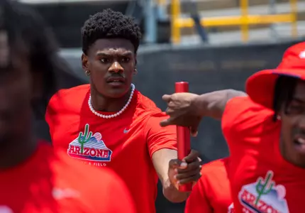 Brian Limage - AUSTIN, TEXAS -- Track and Field student-athletes practice day at the 2023 NCAA Outdoor Track and Field Championships at Mike A. Myers Stadium.
June 6, 2023.
Photo by Mike Christy / Arizona Athletics
