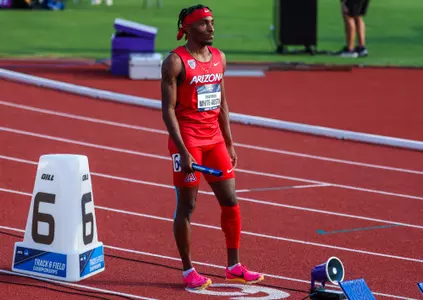 Trayvion White-Austin - AUSTIN, TEXAS -- Track and Field student-athletes compete in the first day of competition at the 2023 NCAA Outdoor Track and Field Championships at Mike A. Myers Stadium.
June 7, 2023.
Photo by Mike Christy / Arizona Athletics