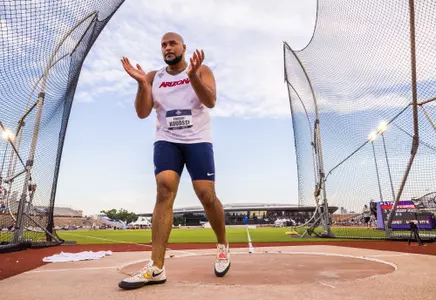Youssef Koudssi - AUSTIN, TEXAS -- Track and Field student-athletes compete in the third day of competition at the 2023 NCAA Outdoor Track and Field Championships at Mike A. Myers Stadium.
June 9, 2023.
Photo by Mike Christy / Arizona Athletics