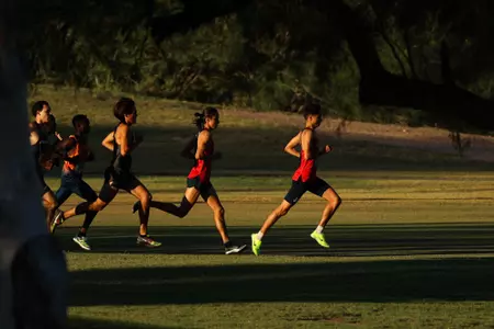 Iker Sanchez Lopez, Ian Sanchez Lopez -TUCSON, ARIZ. -- Cross Country Dave Murray Invitational at Randolph Golf Course.
Sept. 29, 2023.
Photo by Marison Bilagody / Arizona Athletics