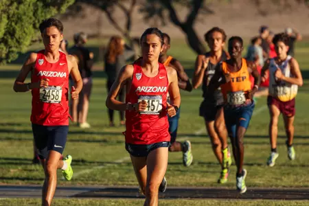 Ian Sanchez Lopez -TUCSON, ARIZ. -- Cross Country Dave Murray Invitational at Randolph Golf Course.
Sept. 29, 2023.
Photo by Marison Bilagody / Arizona Athletics