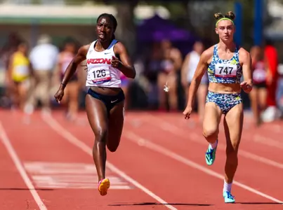 Esther Akinlosotu - TUCSON, ARIZ. -- Track and Field competes in the 2023 William Williams Classic at Drachman Stadium.
March 25, 2023.
Photo by Mike Christy / Arizona Athletics