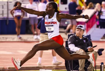 Esther Akinlosotu - TUCSON, ARIZ. -- Track and Field competes in the 2023 Desert Heat Classic at Roy P. Drachman Stadium.
April 29, 2023.
Photo by Mike Christy / Arizona Athletics