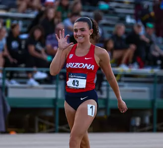 Alisa Lyesina -SACRAMENTO, CALIF. -- Track and Field NCAA 1st Round Day 4 at Hornet Stadium.
May 27, 2023.
Photo by Marison Bilagody / Arizona Athletics