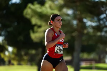 Alisa Lyesina - TUCSON, ARIZ. -- Cross Country Dave Murray Invitational.
Sept. 28, 2023.
Photo by Ary Frank / Arizona Athletics
