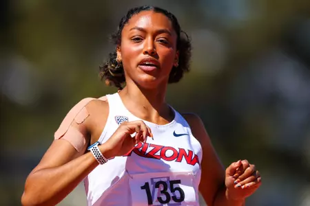 Lauryn Ford - TUCSON, ARIZ. -- Track and Field competes in the 2023 William Williams Classic at Drachman Stadium.
March 25, 2023.
Photo by Mike Christy / Arizona Athletics