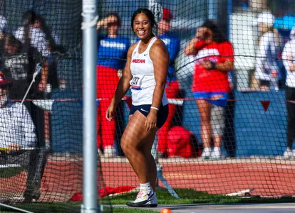 Tapenisa Havea - TUCSON, ARIZ. -- Track and Field competes in the 2023 William Williams Classic at Drachman Stadium.
March 25, 2023.
Photo by Mike Christy / Arizona Athletics