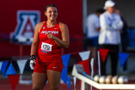Lauryn Love - TUCSON, ARIZ. -- Track and Field competes in the Jim Click Shootout at Roy P. Drachman Stadium.
April 8, 2023.
Photo by Mike Christy / Arizona Athletics