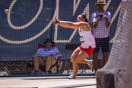 Lauryn Love - TUCSON, ARIZ. -- Track and Field competes in the 2023 Desert Heat Classic at Roy P. Drachman Stadium.
April 29, 2023.
Photo by Mike Christy / Arizona Athletics