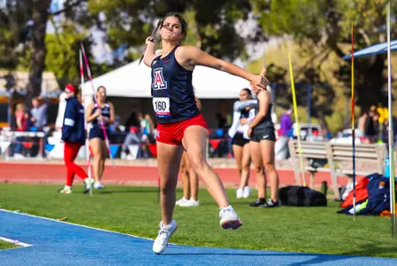 Erin Tack - TUCSON, ARIZ. -- Track and Field competes in the 2023 William Williams Classic at Drachman Stadium.
March 24, 2023.
Photo by Mike Christy / Arizona Athletics