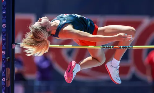 Hollan Powers - TUCSON, ARIZ. -- Track and Field athletes compete in the heptathlon during the Jim Click Multis at Roy P. Drachman Stadium.
April 6, 2023.
Photo by Mike Christy / Arizona Athletics