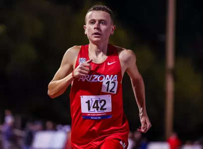 Brennan Foody - TUCSON, ARIZ. -- Track and Field competes in the Jim Click Shootout at Roy P. Drachman Stadium.
April 8, 2023.
Photo by Mike Christy / Arizona Athletics