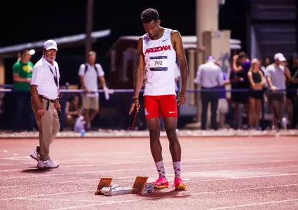 Isaac Davis - TUCSON, ARIZ. -- Track and Field competes in the 2023 Desert Heat Classic at Roy P. Drachman Stadium.
April 29, 2023.
Photo by Mike Christy / Arizona Athletics