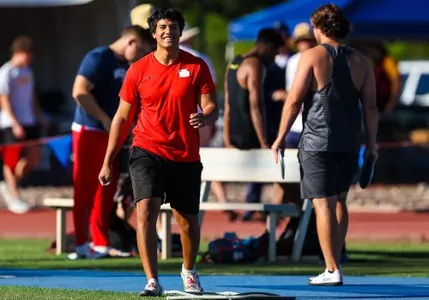 Sam Hala'ufia - TUCSON, ARIZ. -- Track and Field competes in the 2023 Desert Heat Classic at Roy P. Drachman Stadium.
April 29, 2023.
Photo by Mike Christy / Arizona Athletics