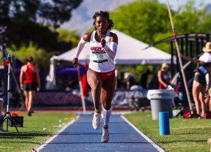 Taylen Wise - TUCSON, ARIZ. -- Track and Field competes in the 2023 Desert Heat Classic at Roy P. Drachman Stadium.
April 29, 2023.
Photo by Mike Christy / Arizona Athletics