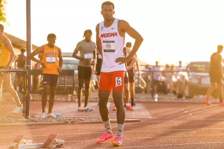 Isaac Davis - TUCSON, ARIZ. -- Track and Field competes in the 2023 Desert Heat Classic at Roy P. Drachman Stadium.
April 29, 2023.
Photo by Mike Christy / Arizona Athletics