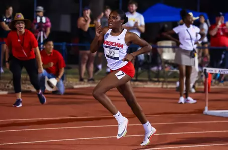 Xahria Santiago - TUCSON, ARIZ. -- Track and Field competes in the 2023 Desert Heat Classic at Roy P. Drachman Stadium.
April 29, 2023.
Photo by Mike Christy / Arizona Athletics