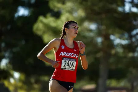 Sorcha Shiu - TUCSON, ARIZ. -- Cross Country Dave Murray Invitational.
Sept. 28, 2023.
Photo by Ary Frank / Arizona Athletics