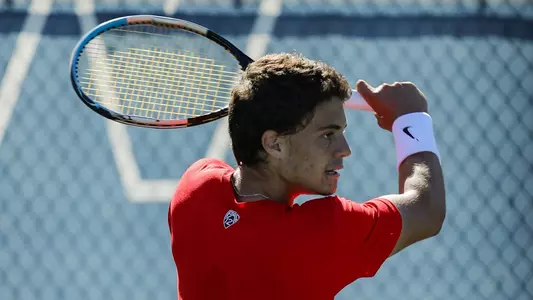 TUCSON, ARIZ. -- Men’s Tennis vs. San Diego.
Feb. 5, 2023.
Photo by Ary Frank / Arizona Athletics