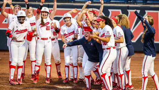 Devyn Netz Home Run Celebration