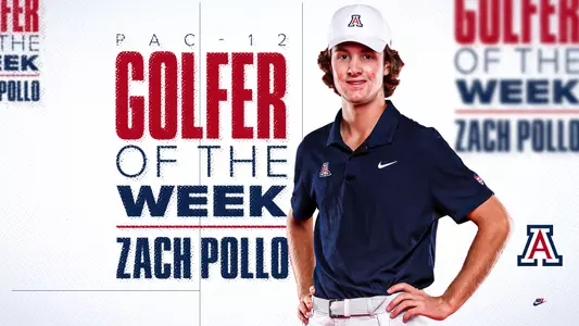 Zach Pollo - Pac-12 Co-Golfer of the Week Graphic