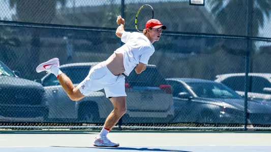 Colton Smith - TUCSON, ARIZ. -- Men’s Tennis vs. Washington.
April 9, 2023.
Photo by Ary Frank / Arizona Athletics