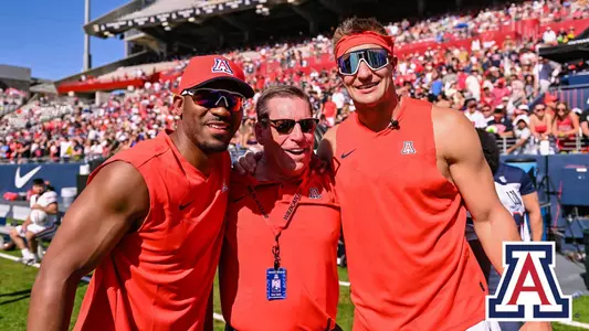 Dave Heeke with Gronkowski