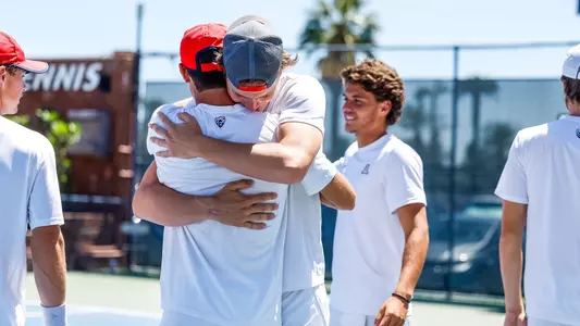 Jared Horwood & Herman Hoeyeraal - TUCSON, ARIZ. -- Men’s Tennis vs. Washington.
April 9, 2023.
Photo by Ary Frank / Arizona Athletics