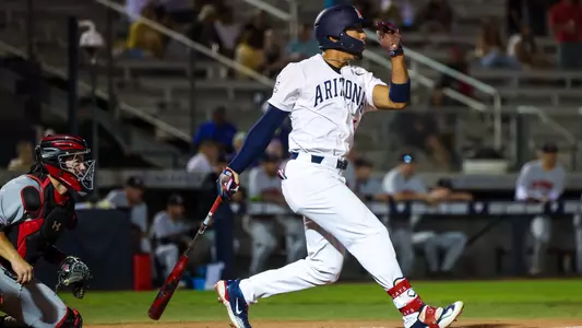 Chase Davis - TUCSON, ARIZ. -- Baseball vs. Utah, Game 1, at Hi Corbett Field.
April 21, 2023.
Photo by Mike Christy / Arizona Athletics