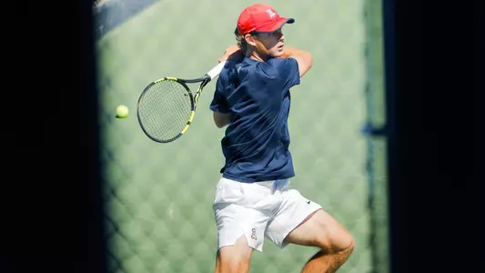 Colton Smith - TUCSON, ARIZ. -- Men’s Tennis vs. USC.
April 2, 2023.
Photo by Ary Frank / Arizona Athletics