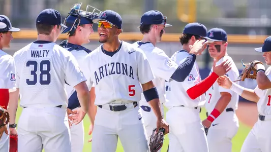 Chase Davis (5) - SCOTTSDALE, ARIZ. -- Baseball vs Oregon State in the Pac-12 Tournament at Scottsdale Stadium.
May 24, 2023.
Photo by Rebecca Sasnett / Arizona Athletics