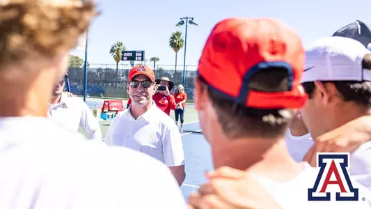 Dave Heeke with Men's Tennis