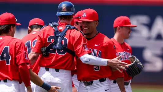 TUCSON, ARIZ. — Baseball vs. Utah at Hi Corbett Field April 23, 2023.
Photo by Madison Farwell / Arizona Athletics