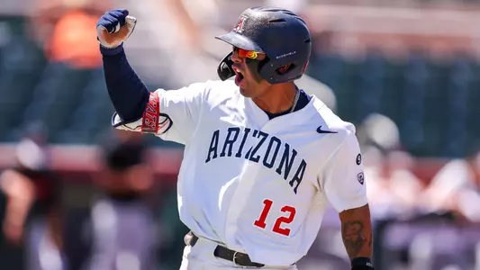 Kiko Romero (12) - SCOTTSDALE, ARIZ. -- Baseball vs Oregon State in the Pac-12 Tournament at Scottsdale Stadium.
May 24, 2023.
Photo by Rebecca Sasnett / Arizona Athletics