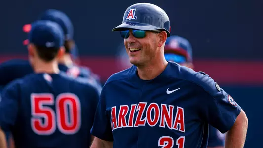 Toby DeMello, volunteer assistant coach - TUCSON, ARIZ. — Baseball vs. Cal at Hi Corbett Field March 11, 2023.
Photo by Madison Farwell / Arizona Athletics