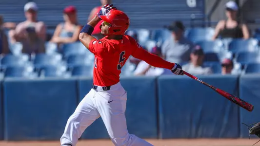 Chase Davis (5) - TUCSON, ARIZ. -- Baseball vs Oregon Game 3 at Hi Corbett Field.
April 2, 2023.
Photo by Marison Bilagody / Arizona Athletics