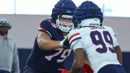 offensive lineman Raymond Pulido (79) -TUCSON, ARIZ. -- FB Fall Practice Day 3
Aug. 4, 2023.
Photo by Marison Bilagody / Arizona Athletics