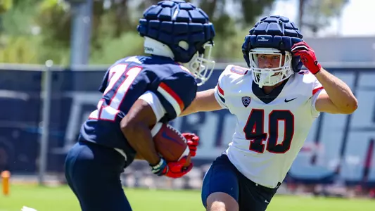 linebacker Ammon Allen (40) -TUCSON, ARIZ. -- FB Fall Practice Day 3
Aug. 4, 2023.
Photo by Marison Bilagody / Arizona Athletics