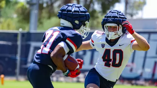 linebacker Ammon Allen (40) -TUCSON, ARIZ. -- FB Fall Practice Day 3
Aug. 4, 2023.
Photo by Marison Bilagody / Arizona Athletics