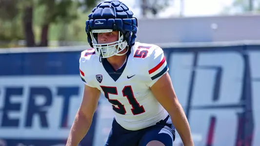 linebacker Tyler Mustain (51) -TUCSON, ARIZ. -- FB Fall Practice Day 3
Aug. 4, 2023.
Photo by Marison Bilagody / Arizona Athletics