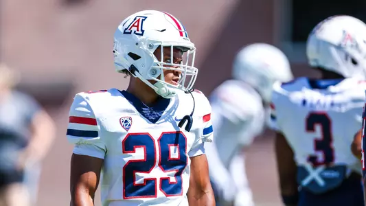 cornerback Devin Dunn (29) - TUCSON, ARIZ. -- Football Fall Camp, Day 3.
Aug. 4, 2023.
Photo by Mike Christy / Arizona Athletics